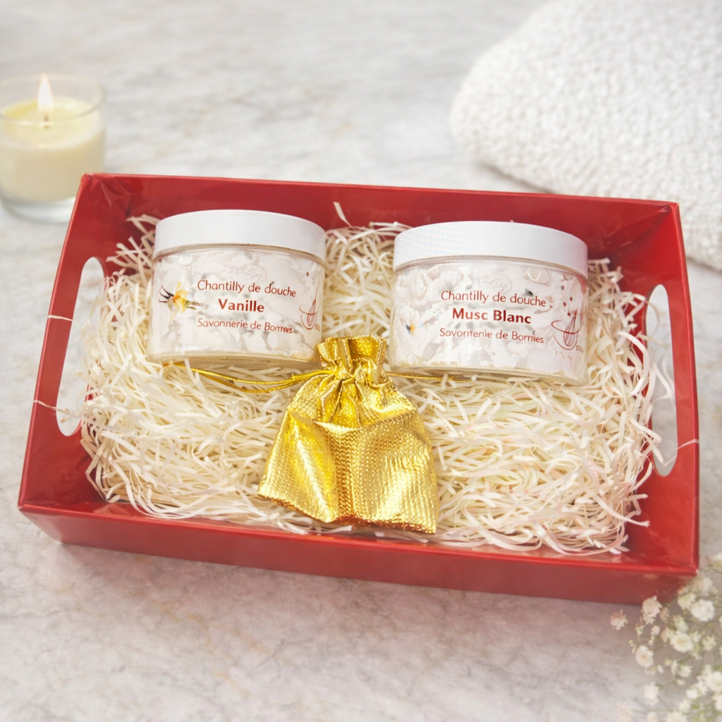 Coffret Chantilly de Douche – Vanille & Musc Blanc