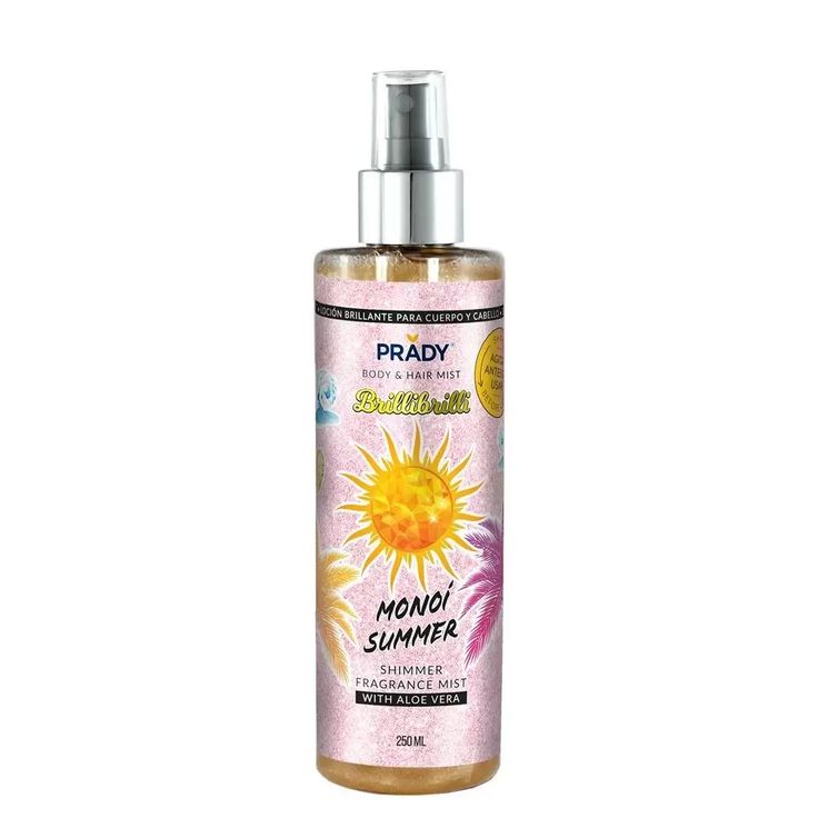 Brume corps et cheveux scintillante - Monoi Summer - Prady