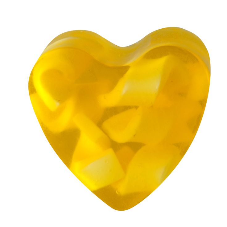 Savon glycérine cœur parfum Citron