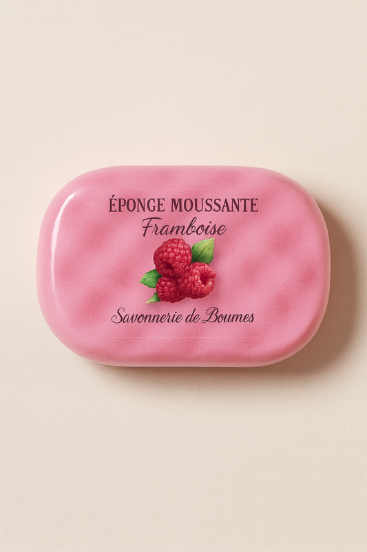 Eponge moussante FRAMBOISE