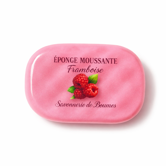 Eponge moussante FRAMBOISE
