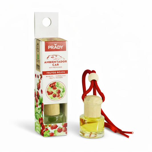 Désodorisant voiture prady fruits rouge