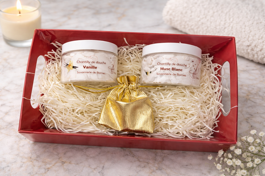 Coffret Chantilly de Douche – Vanille & Musc Blanc