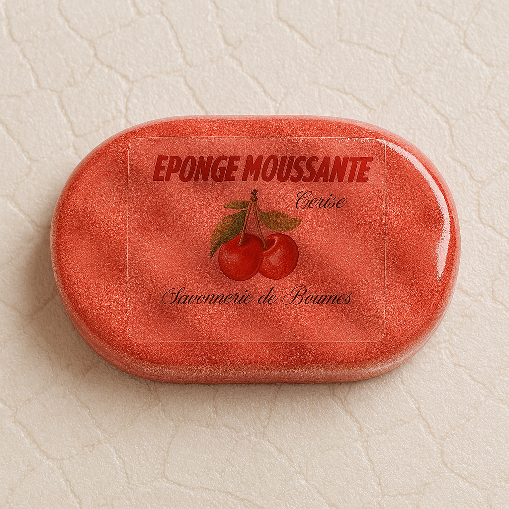 Eponge moussante CERISE