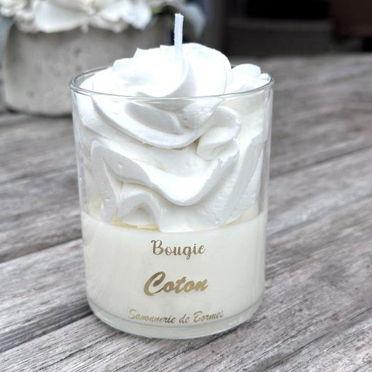 Bougie Chantilly  COTON ARTISANALE