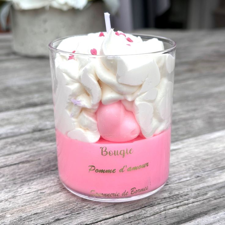 Bougie pâtissière  Pomme d’amour