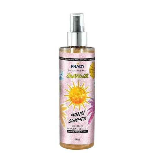 Brume corps et cheveux scintillante - Monoi Summer - Prady