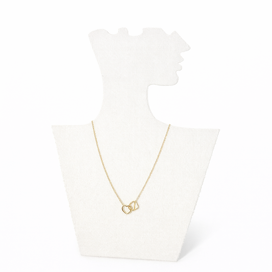 COLLIER DOUBLE COEUR  ÉMILIE