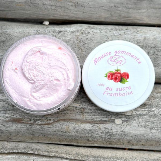 Chantilly de douche et bain mousse gommage au sucre  Framboise
