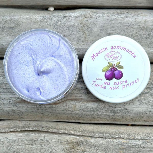 Chantilly de douche et bain mousse gommage au sucre Tarte aux Prunes